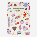 Set of 20 office sticker sheets from Flying Tiger Copenhagen with colorful, decorative stickers for organization and embellishment.