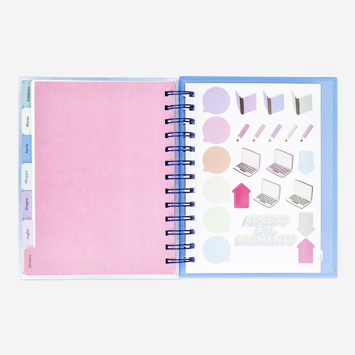 Italian study planner by Flying Tiger Copenhagen, office organizer with pages for scheduling and note-taking.