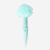 Turquoise ballpoint pen with plush top Office Flying Tiger Copenhagen 