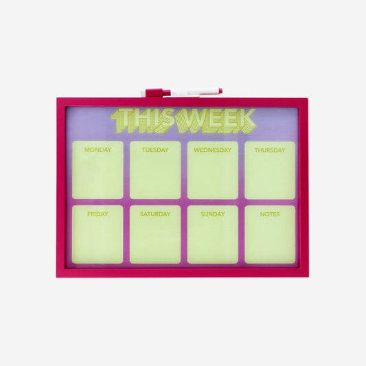 Weekplanner bord met marker