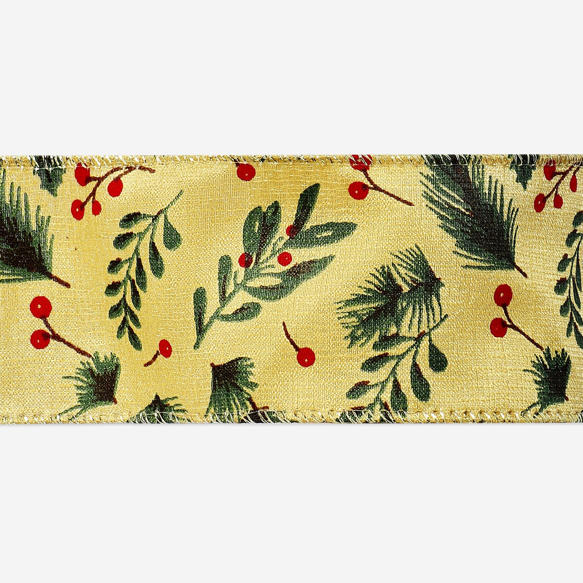 Wide ribbon with holly print - 3 m Office Flying Tiger Copenhagen 