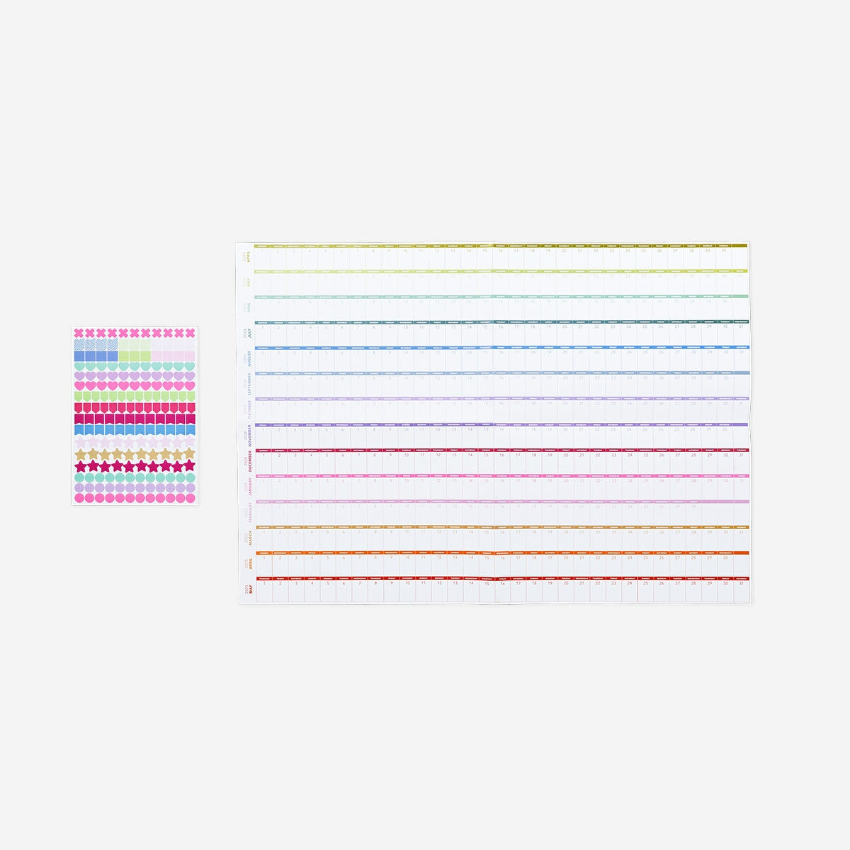 Yearly planner with stickers for hanging Office Flying Tiger Copenhagen 