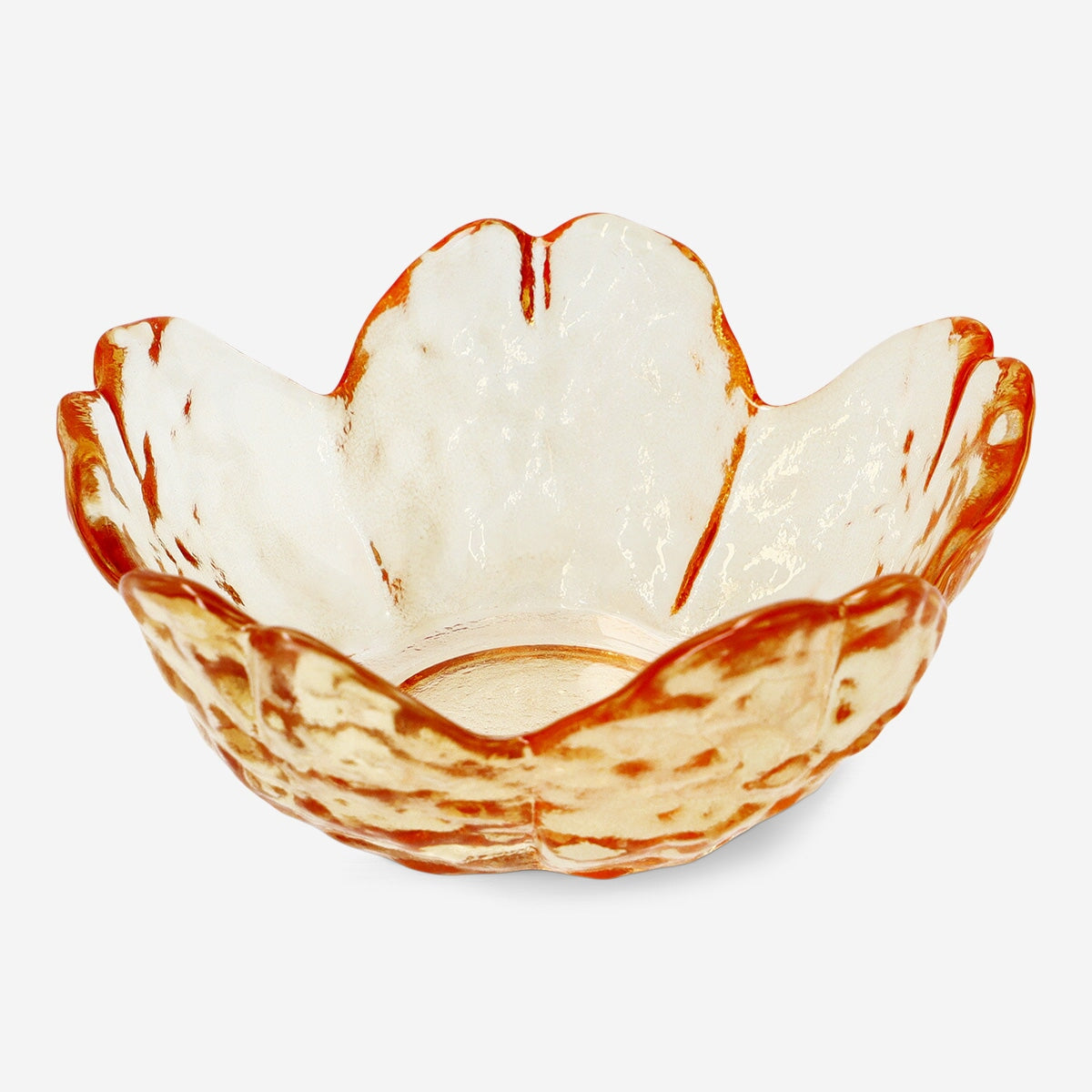 Flower shaped orange tealight holder Home Flying Tiger Copenhagen 