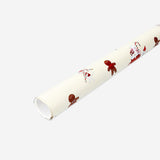 Festive 400 cm Gingerbread people and hot chocolate wrapping paper by Flying Tiger Copenhagen for party gift wrapping.
