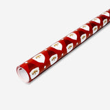 Festive 400 cm Santa-themed wrapping paper by Flying Tiger Copenhagen, ideal for party gift wrapping and holiday celebrations.