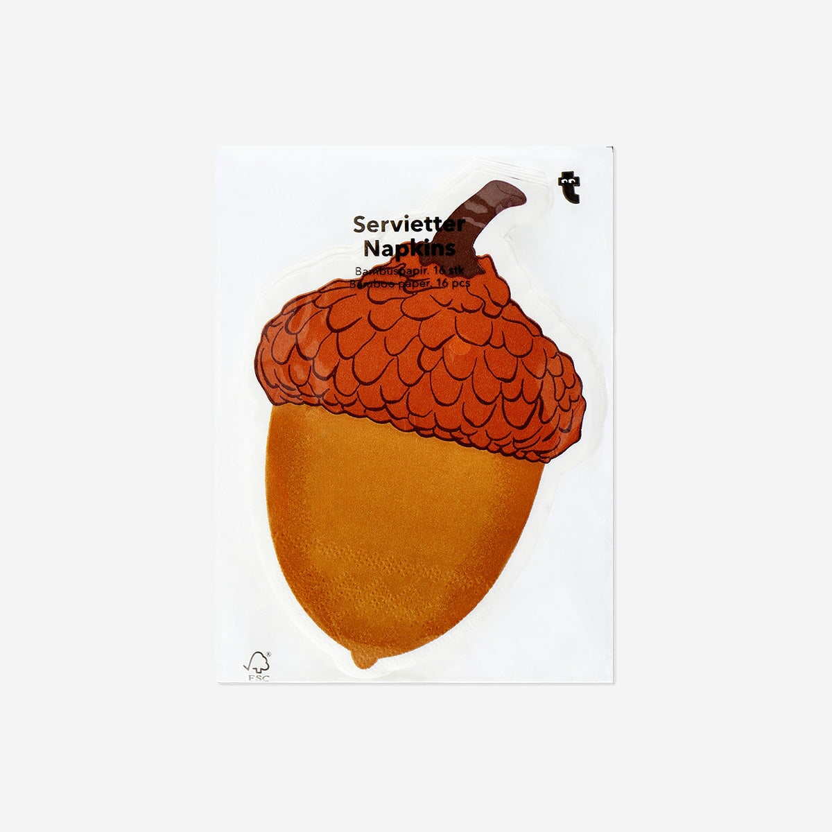 Acorn napkins - 16 pcs party Flying Tiger Copenhagen 