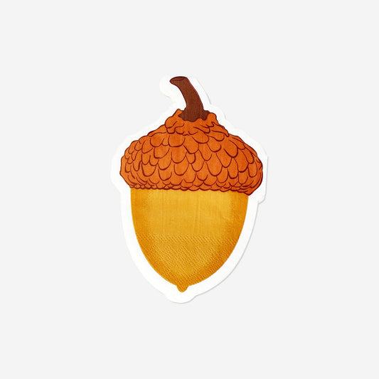 Tovaglioli a forma di ghianda - 16 pz