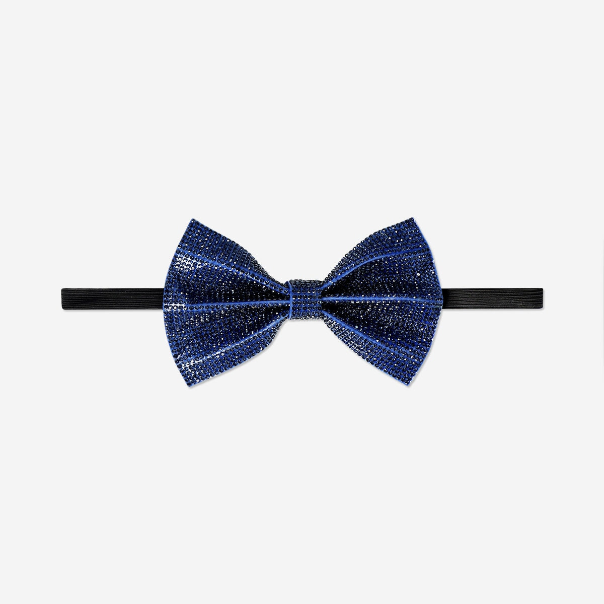 Blue rhinestone bow tie for party occasions, stylish accessory by Flying Tiger Copenhagen with sparkling embellishments.