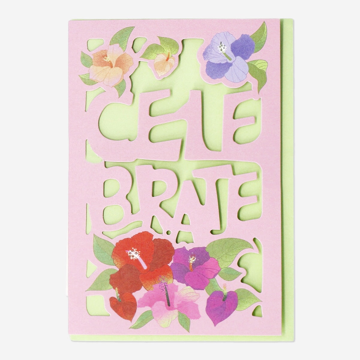 Card with cut out text and envelope Party Flying Tiger Copenhagen 