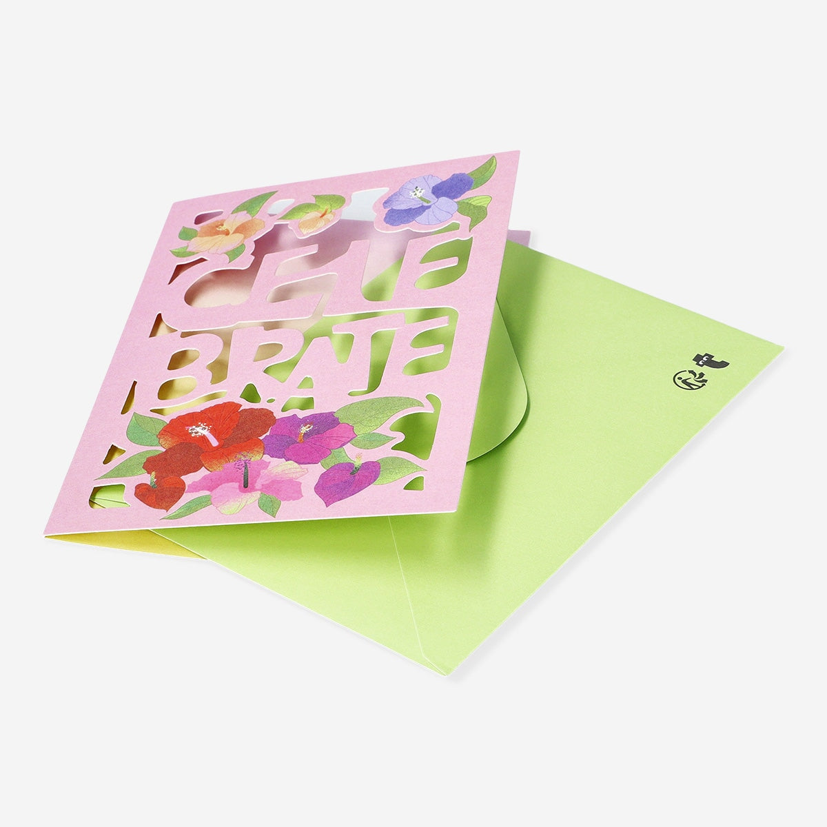 Card with cut out text and envelope Party Flying Tiger Copenhagen 