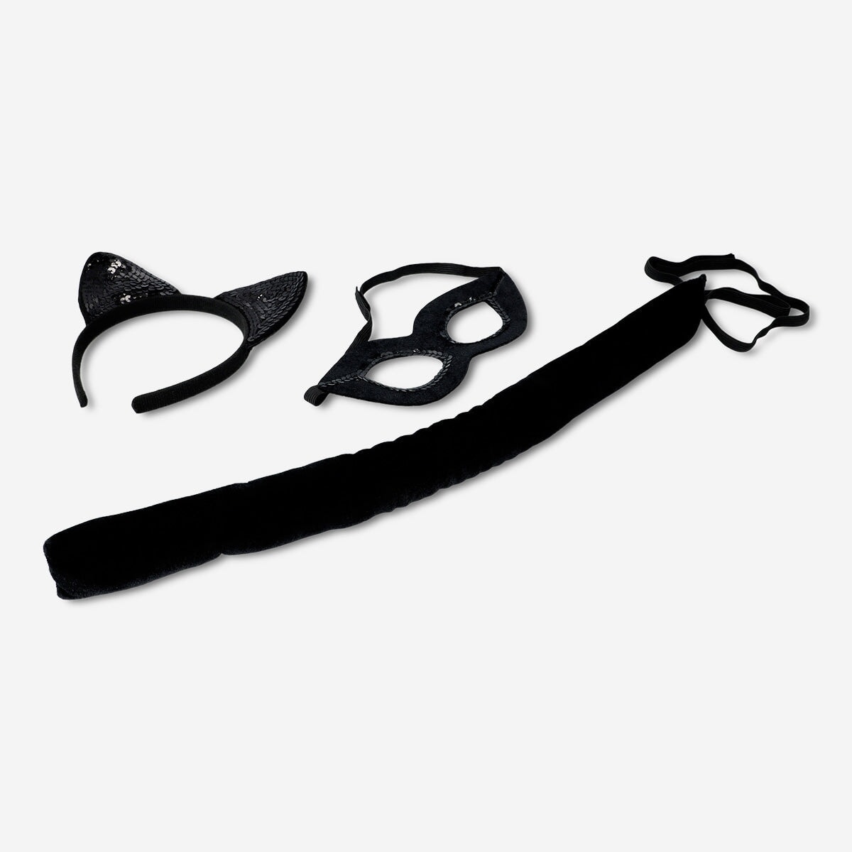 Adult cat costume accessories for parties, featuring playful ears and whiskers from Flying Tiger Copenhagen.