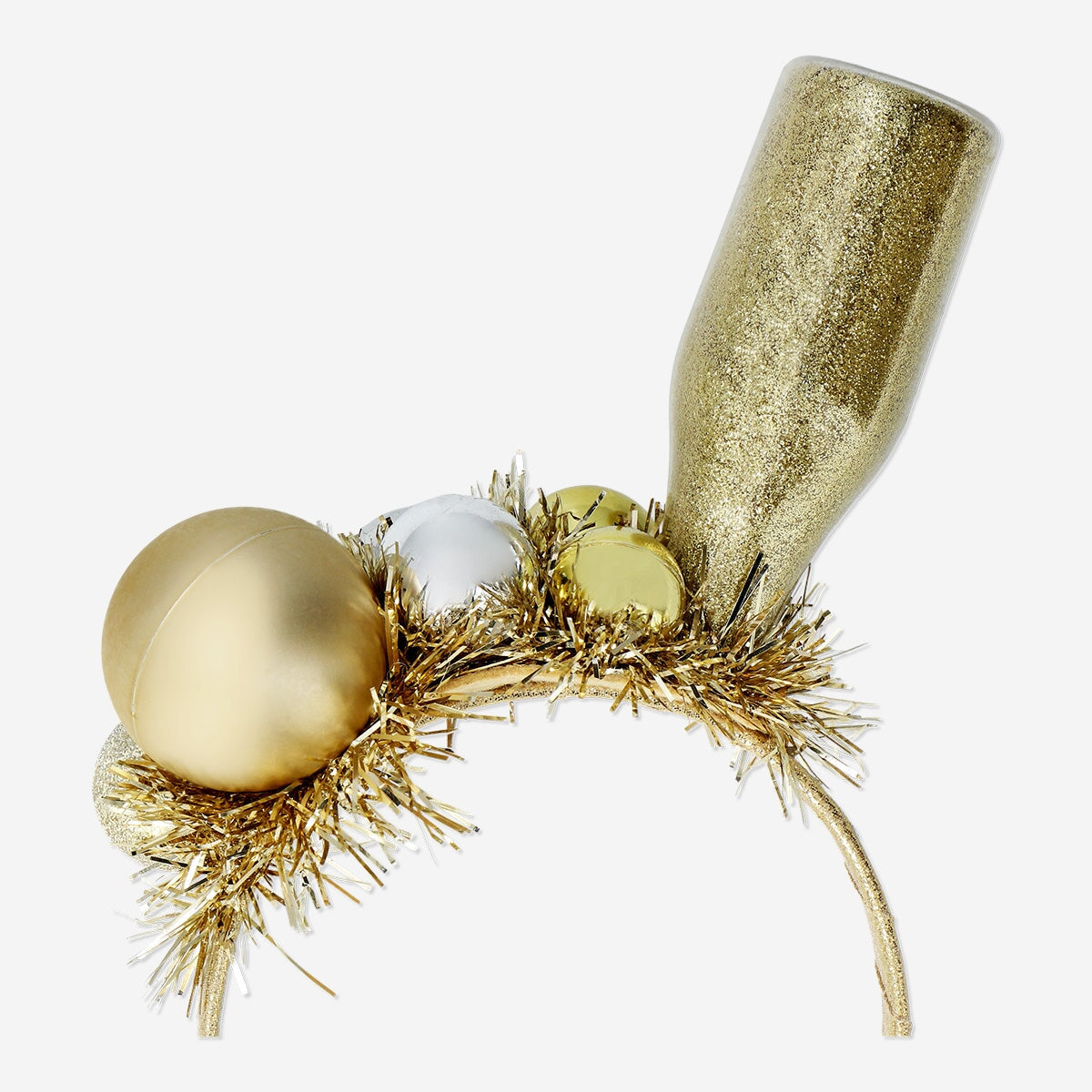 Champagne bubbles hairband for adults, Flying Tiger Copenhagen party accessory with festive champagne-themed design.