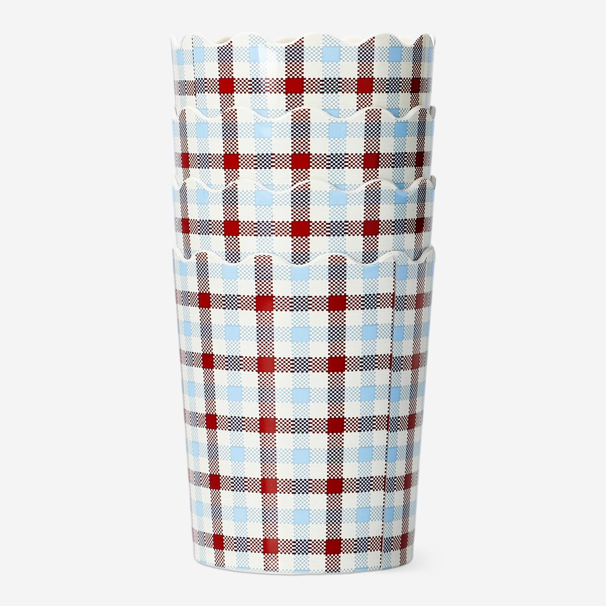 Checkered picnic cups - 4 pcs Party Flying Tiger Copenhagen 
