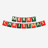 Colorful Christmas paper garland from Flying Tiger Copenhagen with festive paper decorations for holiday parties.