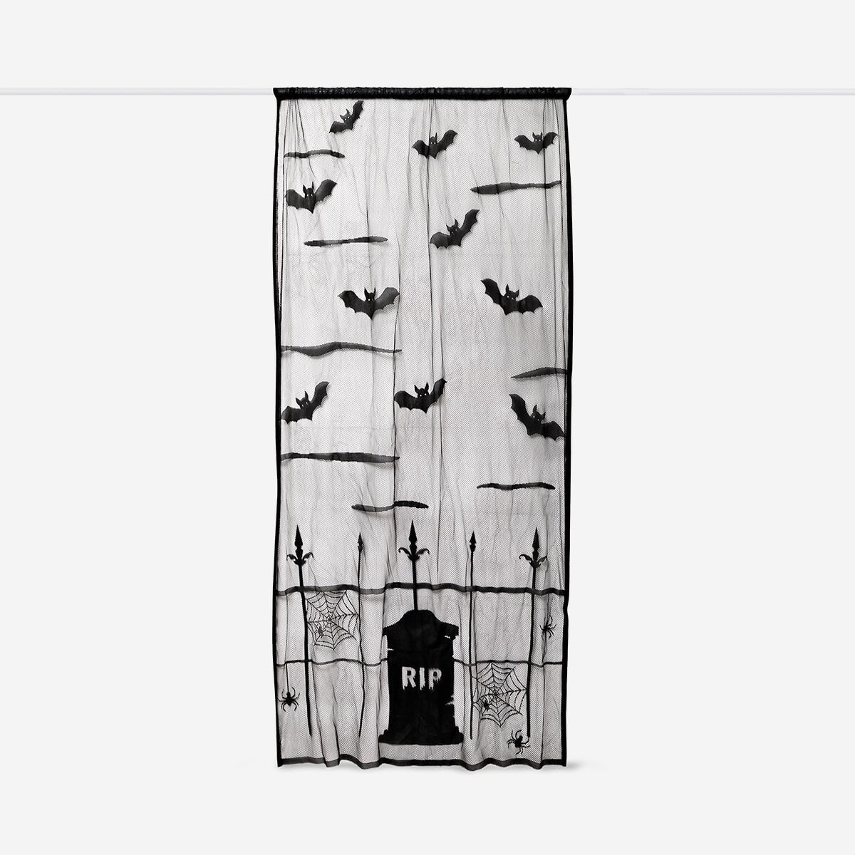 Curtain with bats and spiders party Flying Tiger Copenhagen 