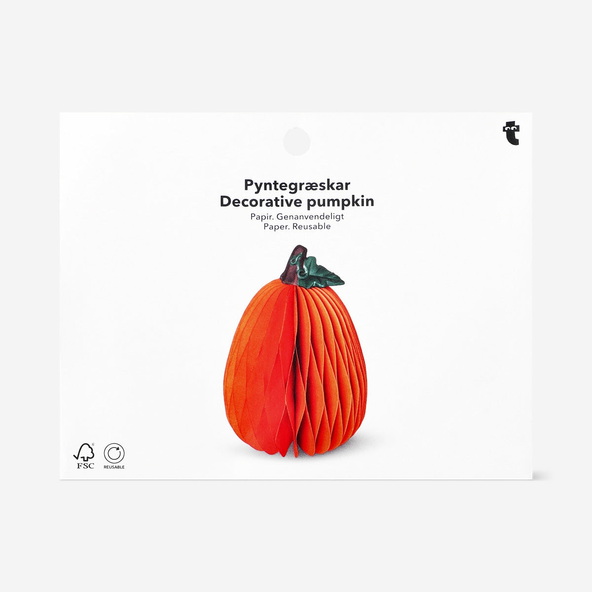 Decorative fold out pumpkin - 15 cm Party Flying Tiger Copenhagen 