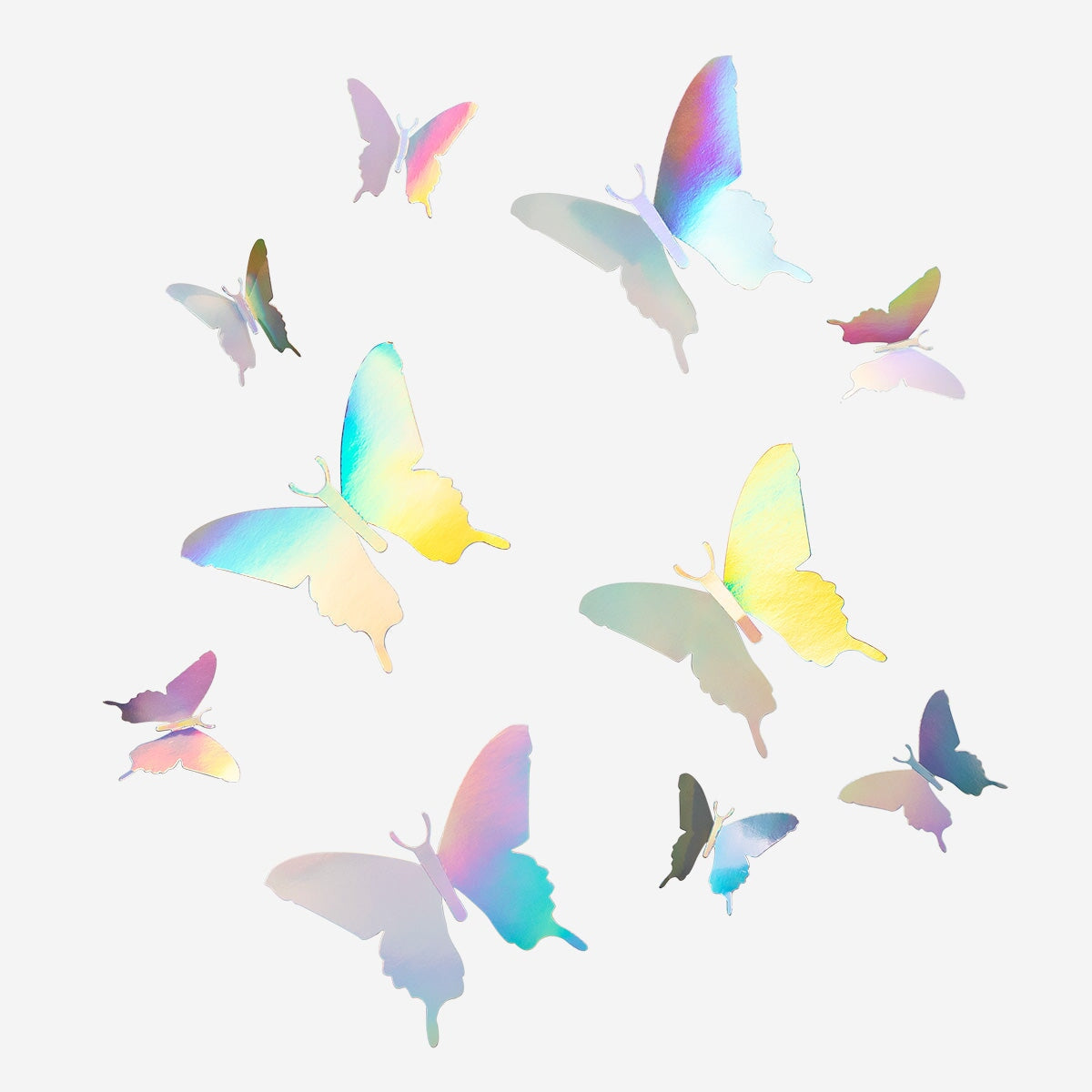 Set of 20 decorative paper butterflies for party decor by Flying Tiger Copenhagen, featuring colorful butterfly designs.