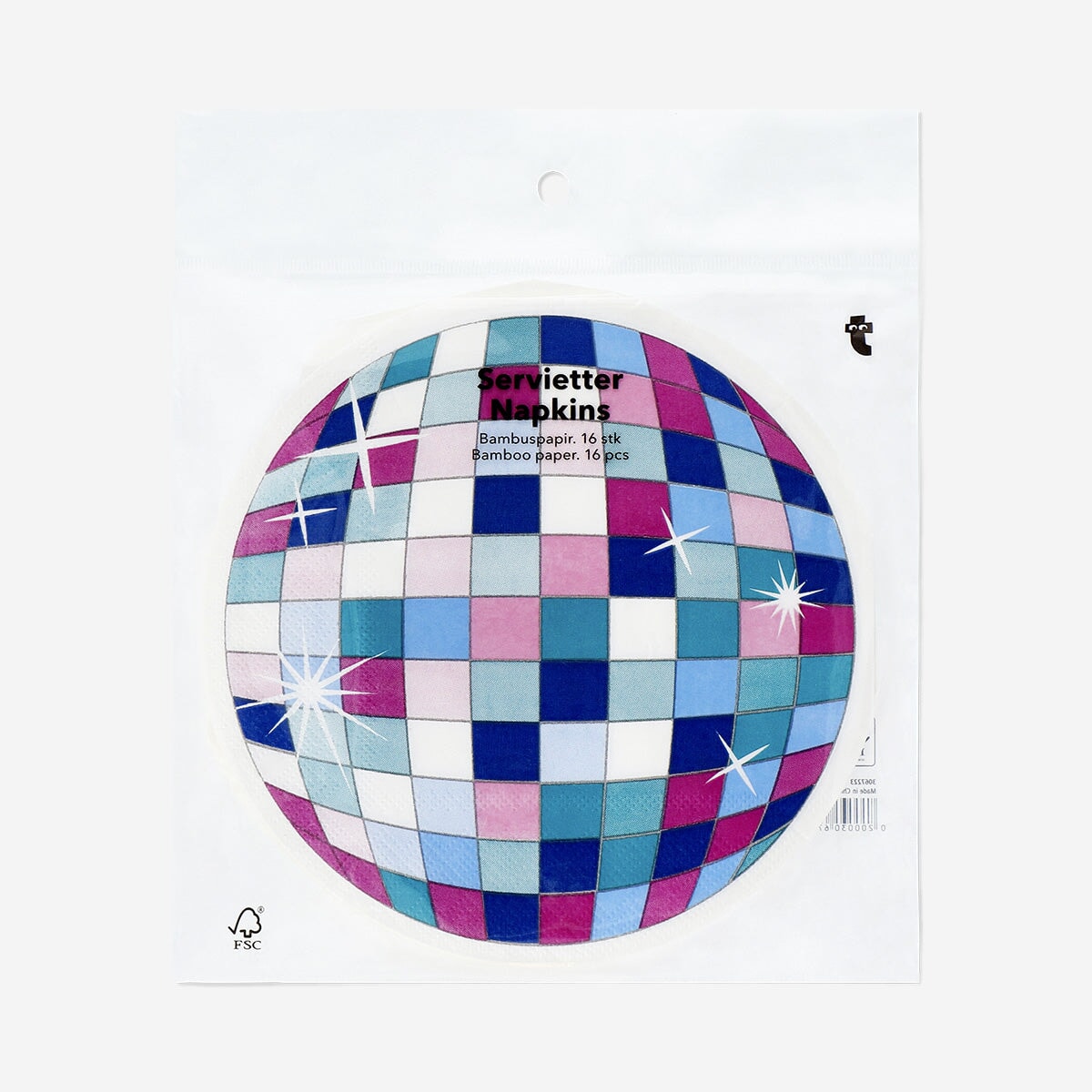 Disco ball napkins - 16 pcs Party Flying Tiger Copenhagen 