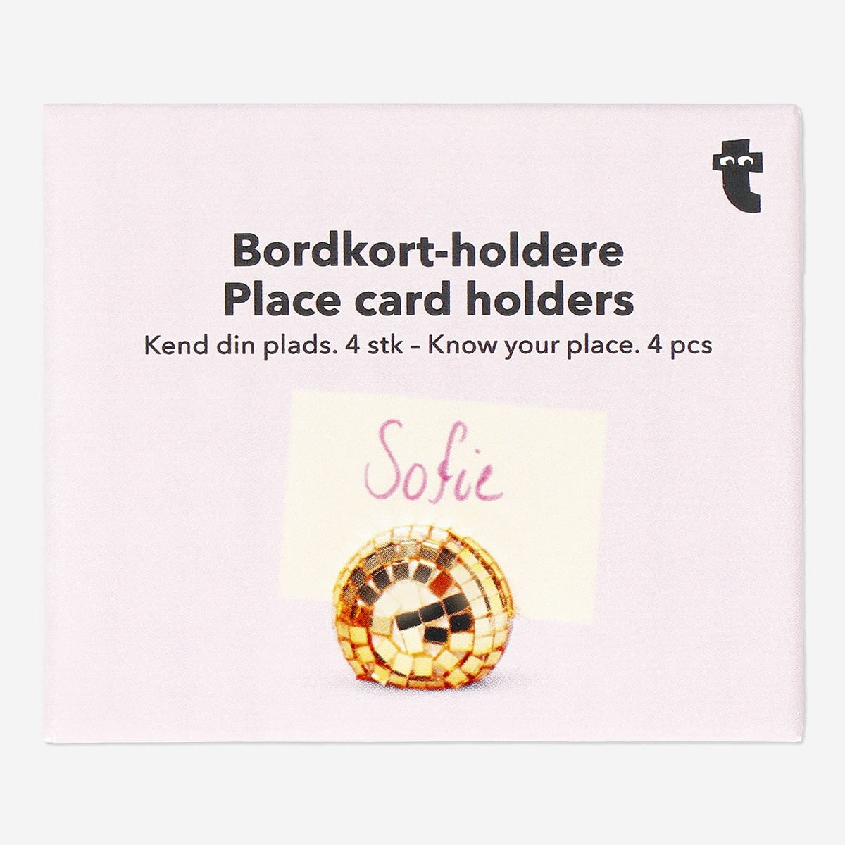 Disco Ball Shaped Place Card Holders - 4 pcs Party Flying Tiger Copenhagen 