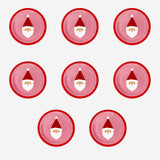 Set of 8 disposable paper plates featuring Santa design for party use, by Flying Tiger Copenhagen.