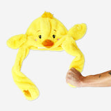 Chicken hat with moving wings