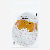 Easter egg with bunny napkins, 16-piece party set from Flying Tiger Copenhagen, featuring colorful Easter-themed paper napkins.