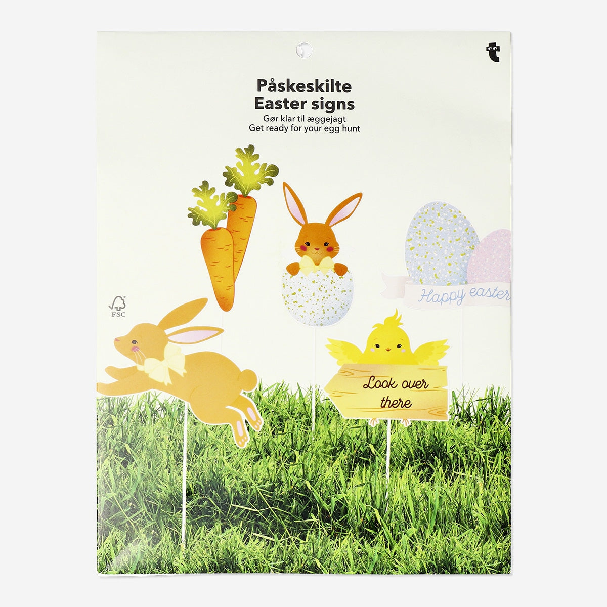 Easter signs for egg hunt - 16 pcs Party Flying Tiger Copenhagen 