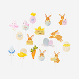 Easter signs for egg hunt - 16 pcs Party Flying Tiger Copenhagen 