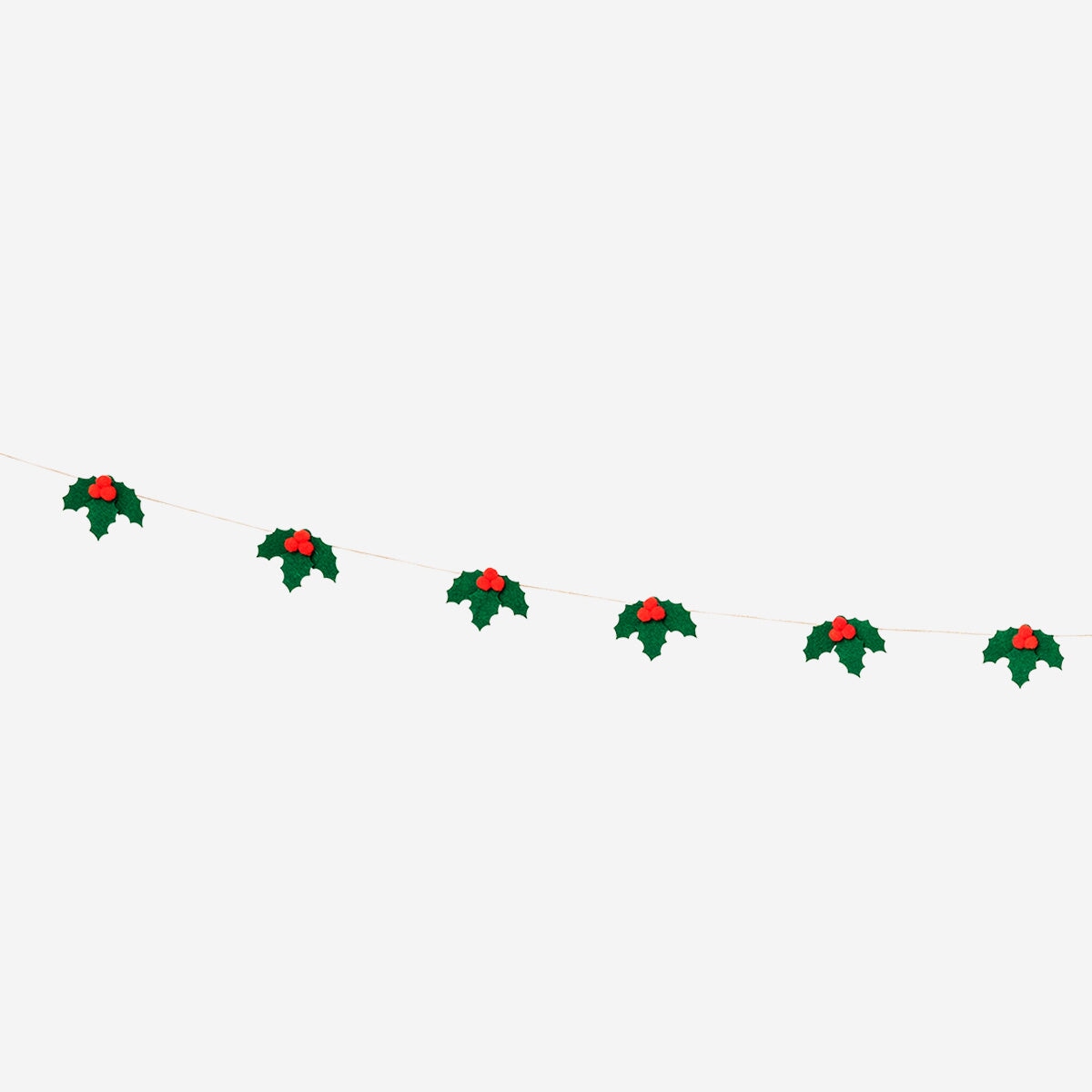 Felt holly garland - 300 cm Party Flying Tiger Copenhagen 