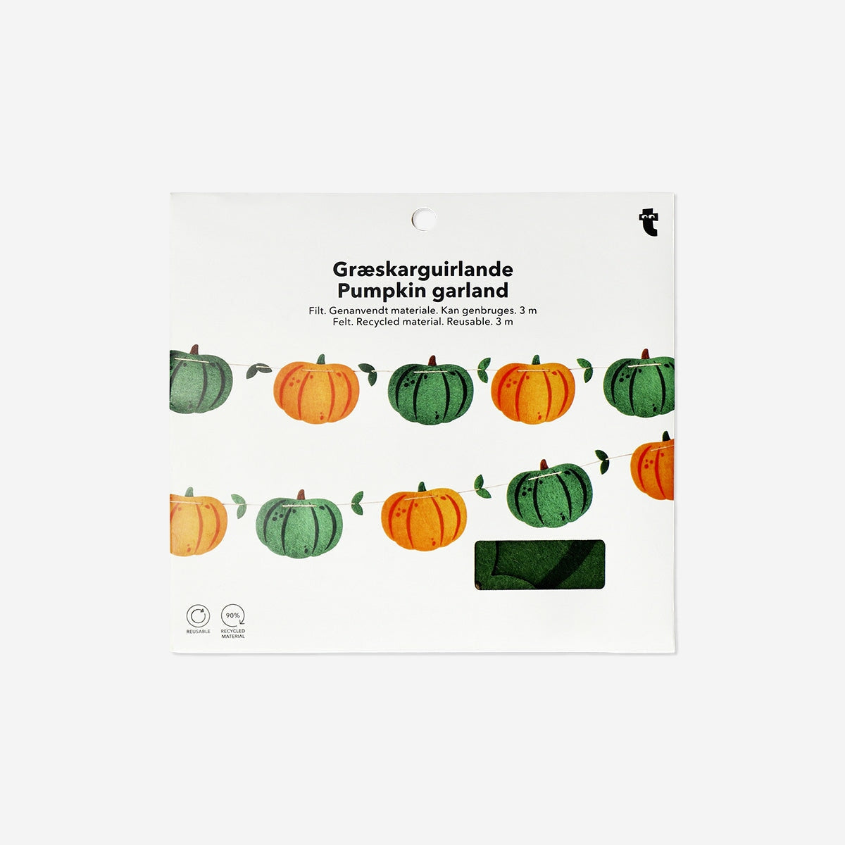 Felt pumpkin garland - 300 cm Party Flying Tiger Copenhagen 