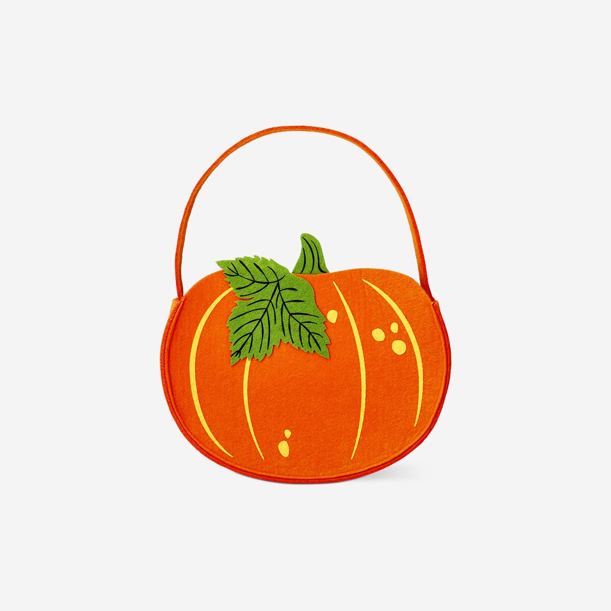 Felt pumpkin snack bag - for kids party Flying Tiger Copenhagen 