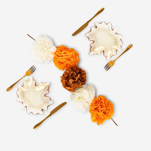 Colorful flower decorations for table, 100 cm long, by Flying Tiger Copenhagen, perfect for party table setting.