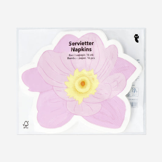 Flower napkins - 16 pcs