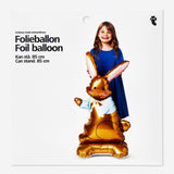 Flying Tiger Copenhagen 85 cm foil party balloon floating against a plain background.