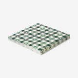 Set of 16 green checkered party napkins by Flying Tiger Copenhagen, featuring a vibrant checkered pattern for celebrations.