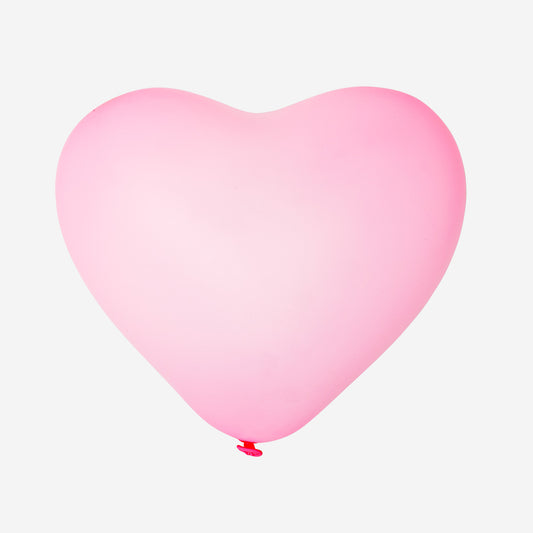 Palloncini a cuore con coriandoli - 6 pz