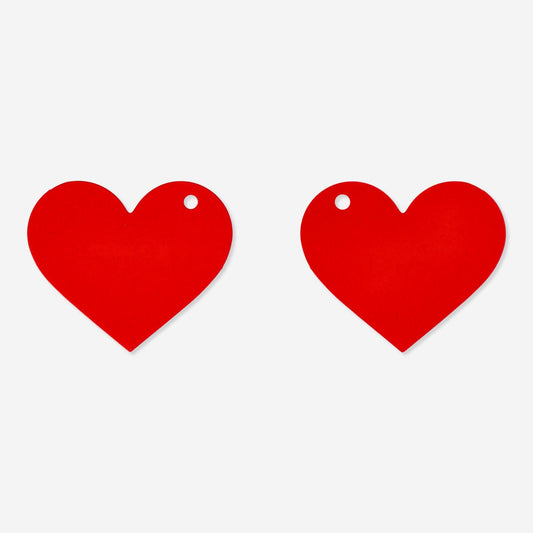 Heart gift tags - 10 pcs