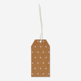 Set of four Flying Tiger Copenhagen heart-shaped gift tags for party decorations or gift wrapping.