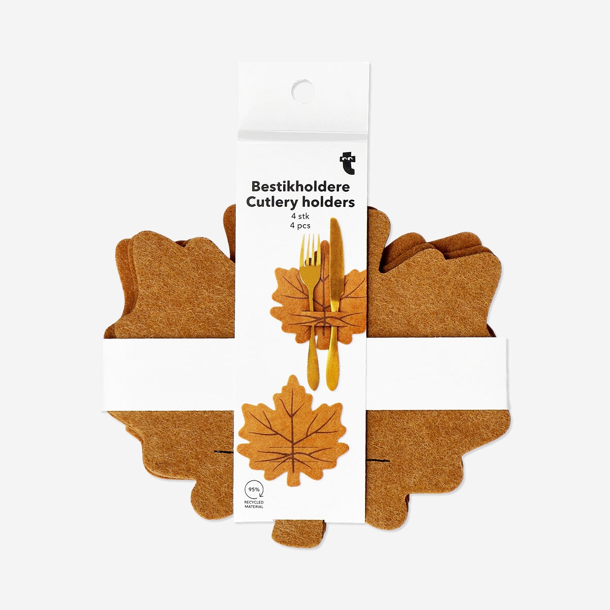 Maple leaf cutlery holders - 4 pcs Party Flying Tiger Copenhagen 