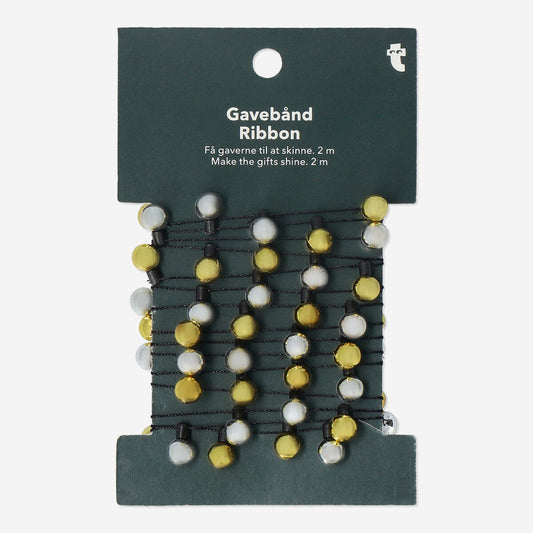 Metallic bauble garland ribbon - 2 m