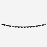 Flying Tiger Copenhagen paper bat garland, 300 cm long, perfect for Halloween or party decorations with black paper bats.
