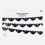 Paper bat garland from Flying Tiger Copenhagen, 300 cm long, ideal for Halloween or party decorations with black bat shapes.