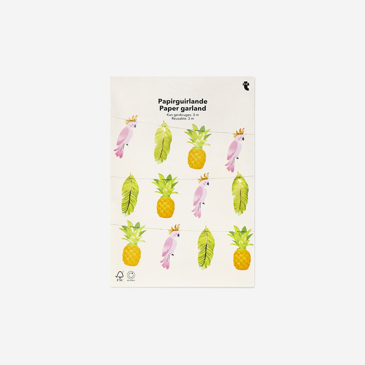 Paper garland with tropical theme - 300 cm Party Flying Tiger Copenhagen 