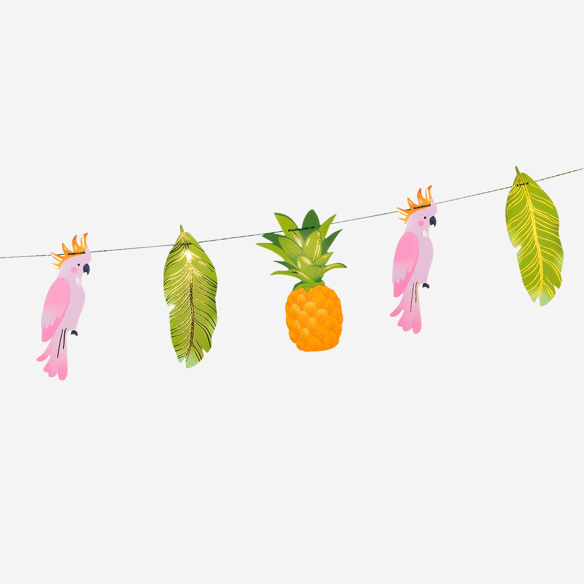 Paper garland with tropical theme - 300 cm Party Flying Tiger Copenhagen 
