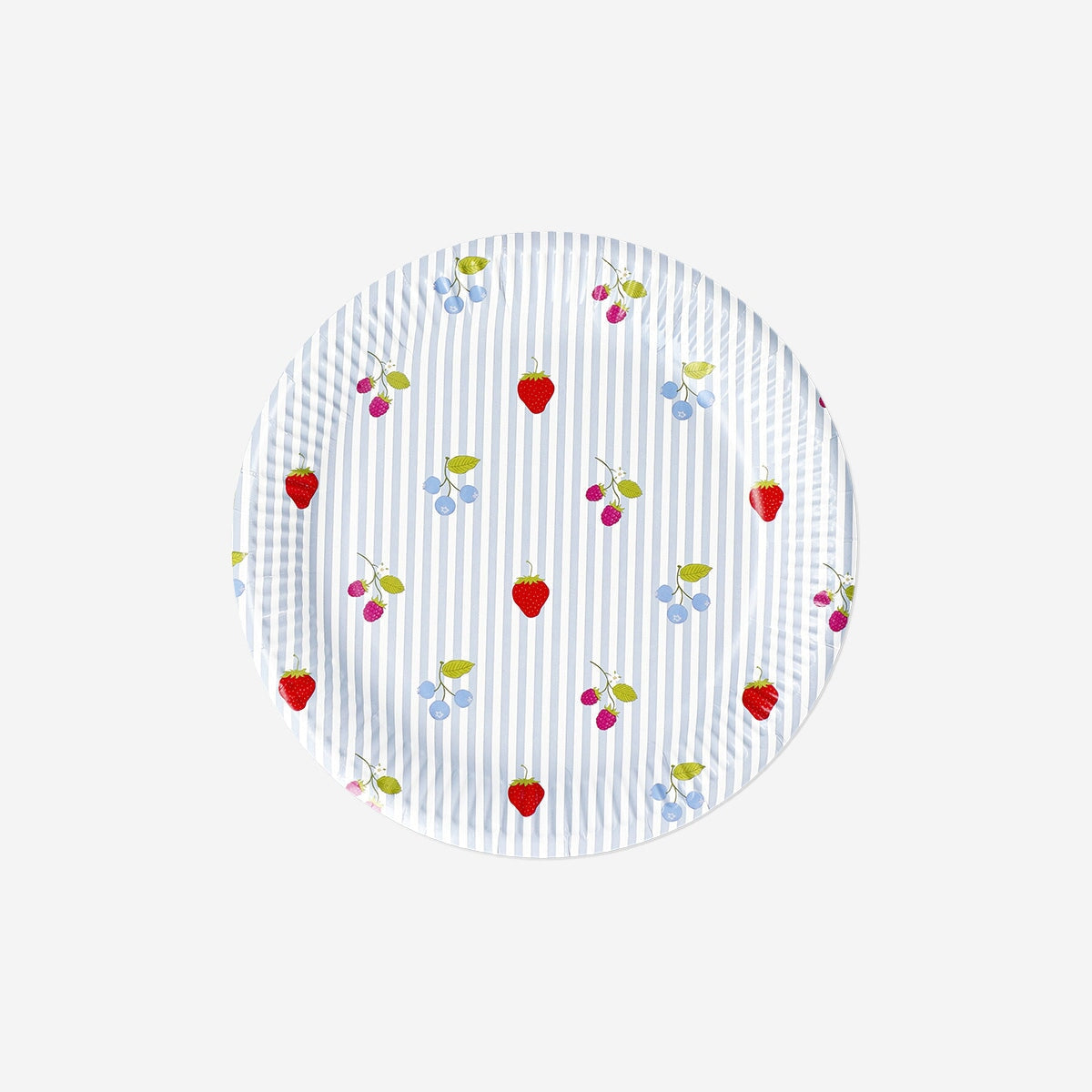 Paper plates with berry print - 8 pcs Party Flying Tiger Copenhagen 