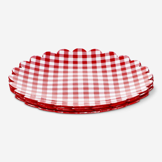 Plastic borden. 4 stuks