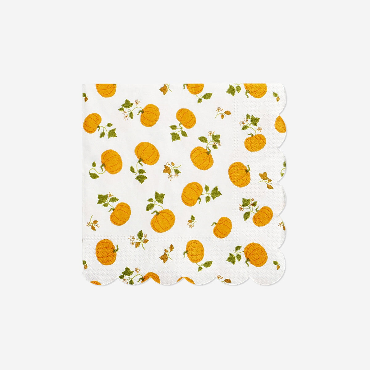 Pumpkin napkins with scalloped edges - 16 pcs party Flying Tiger Copenhagen 