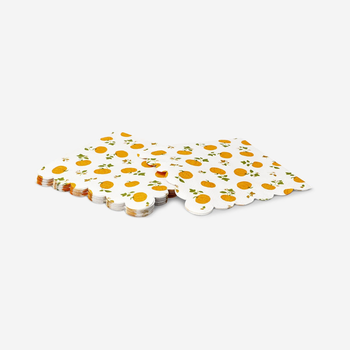 Pumpkin napkins with scalloped edges - 16 pcs party Flying Tiger Copenhagen 