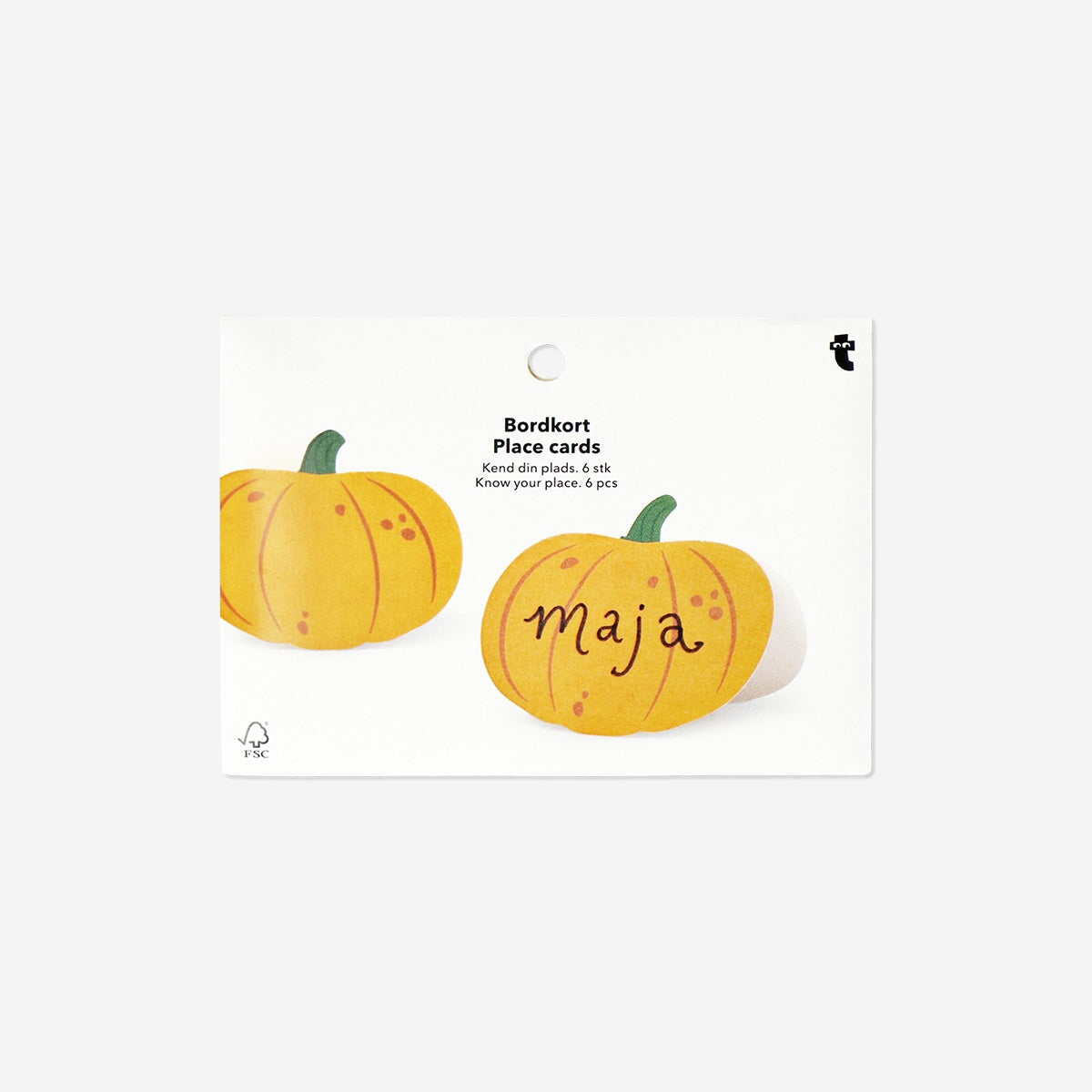 Pumpkin place cards - 6 pcs Party Flying Tiger Copenhagen 