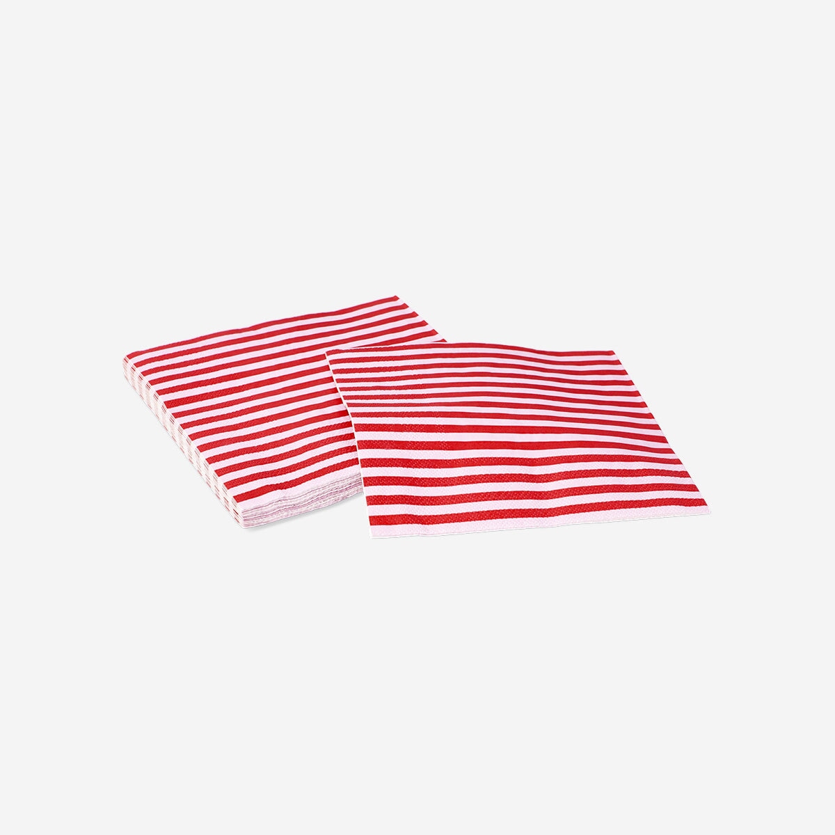 Red striped napkins - 16 pcs party Flying Tiger Copenhagen 